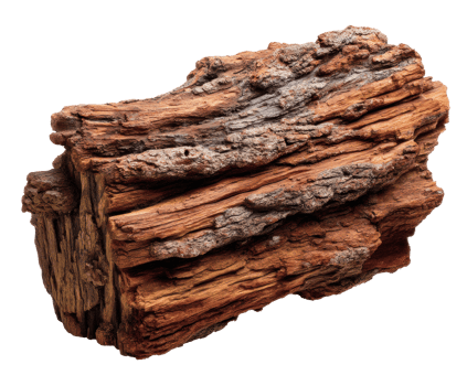 Rustic wooden log with rich texture for natural design projects png