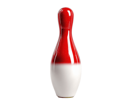 Vintage bowling pin on a solid background png