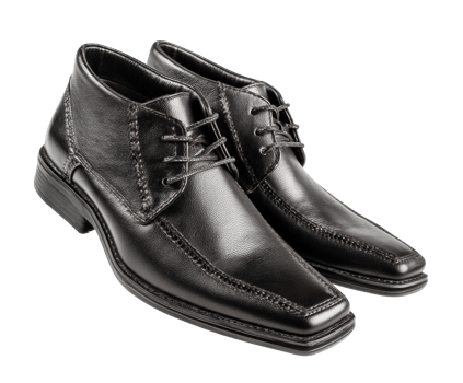 Elegant black dress shoes suitable for formal occasions png