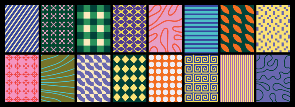Abstract colorful funky backgrounds for cards, posters, covers, banners, or branding vector