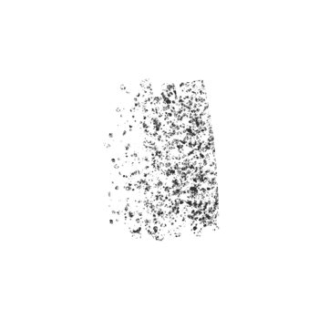 Grunge brush stroke with messy splatter texture png