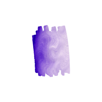 Abstract purple watercolor brush stroke with gradient and texture png