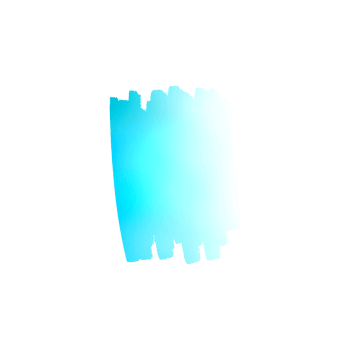 Abstract blue gradient brush stroke design element png