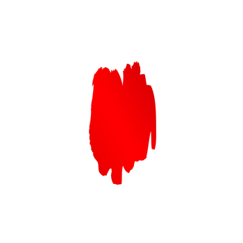 Expressive red brush stroke or paint mark png