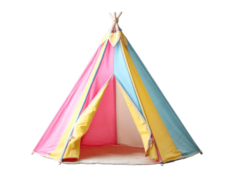 Vibrant play tent for kids' indoor and outdoor fun png