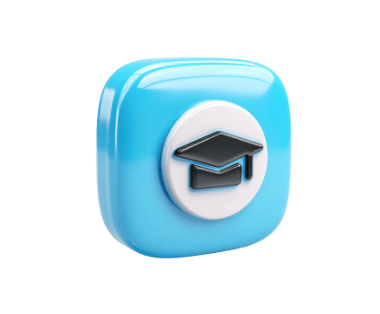 Graduation celebration symbol for modern education themes png