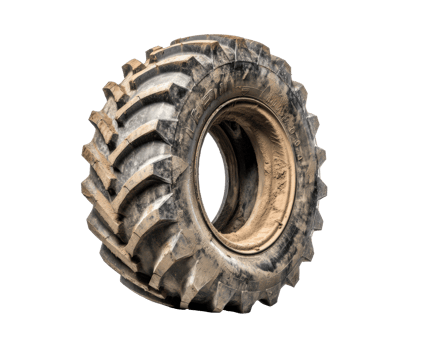 Heavy duty tire for construction and agricultural machinery use png
