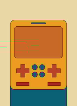 Design arcade game retro old unique vector