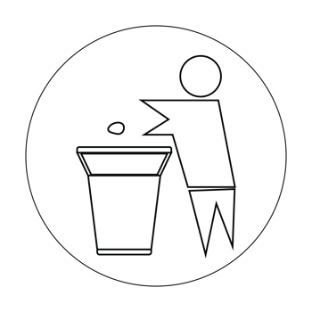 ICON SYMBOL IMAGE THROW GARBAGE IN ITS PLACE png