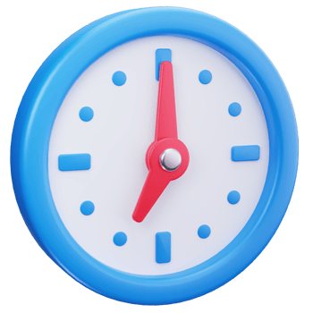3D Icon Time Goal Achievement Clock png