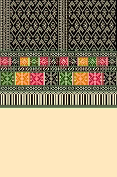 Sarong ethnic pattern vector