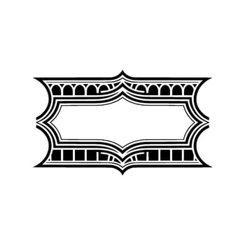 Art Deco Frame, Elegant Border, Vintage, Minimalist vector