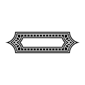 Elegant Deco Border, Vintage Element vector