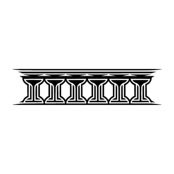 Geometric Column Border, Stylized Classical vector
