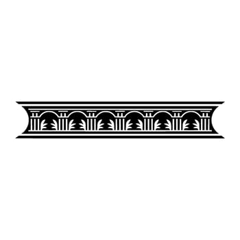 Elegant Classical Border, Detailed Ornamentation, Vintage vector