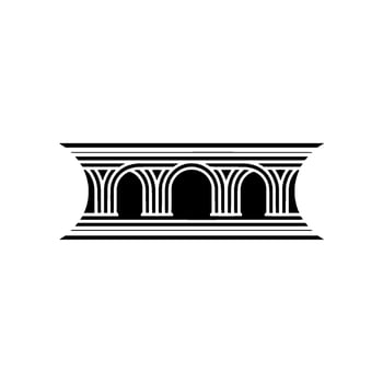 Minimalist Archway, Geometric Symmetry, Serene Composition vector