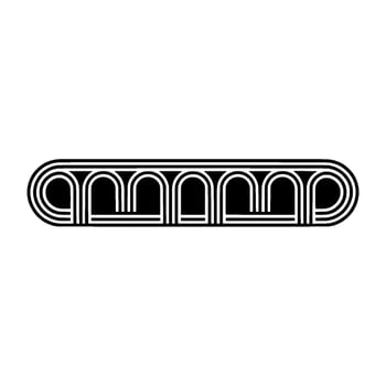 Geometric Cloudscape, Minimalist, Retro Aesthetic vector