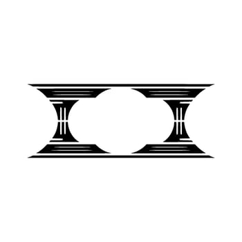 Geometric Symmetry, Minimalist Pillars, Abstract vector