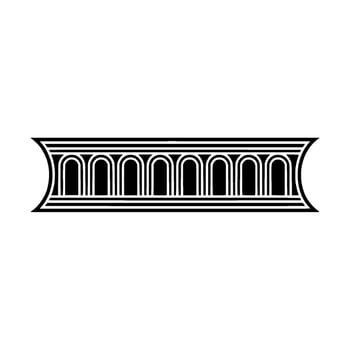 Art Deco Architectural Ornament, Geometric, Ornamentation vector