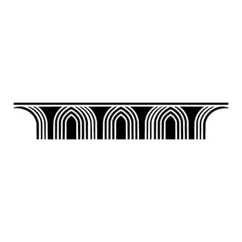Geometric Archway, Minimalist, Architectural Motif vector