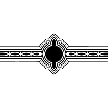Elegant Celtic Border, Vintage Ornamentation, Decorative Element vector