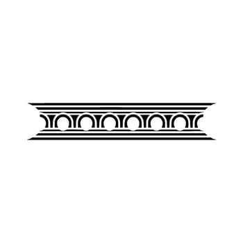 Art Deco Ornament Border, Geometric Elegance vector