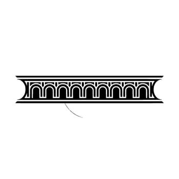 Geometric Deco Border, Modern Minimalist vector