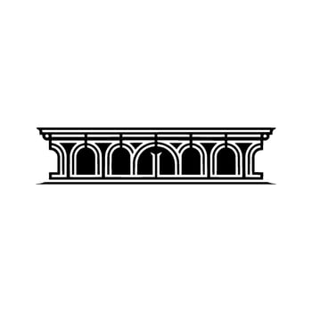 Art Deco Archway, Minimalist, Geometric Ornamentation vector