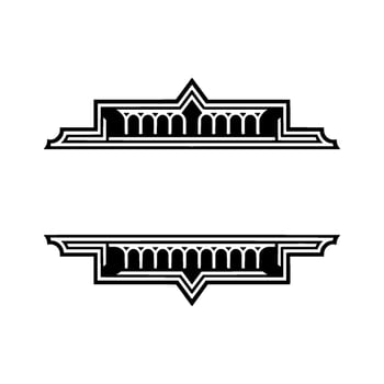 Art Deco Frame, Elegant, Vintage Ornamentation vector