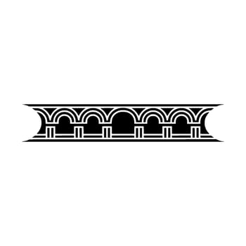 Art Deco Border Geometric Ornamentation, Elegant vector