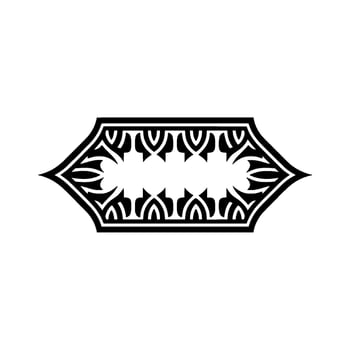 Geometric Teeth Ornament, Art Deco Inspired vector