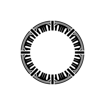 Geometric Circle Frame, Art Deco Inspired, Minimalist - Art deco vector