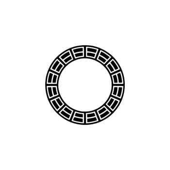 Minimalist Circular Emblem, Geometric, Modern, Abstract vector