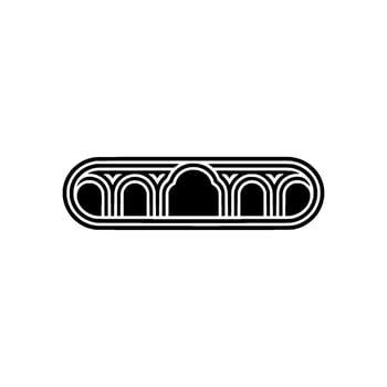 Geometric Retro Outline, Minimalist, Vintage Aesthetic vector