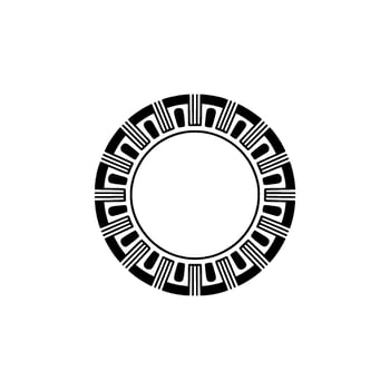 Geometric Circle Frame, Minimalist, Circular Motif - Modern vector