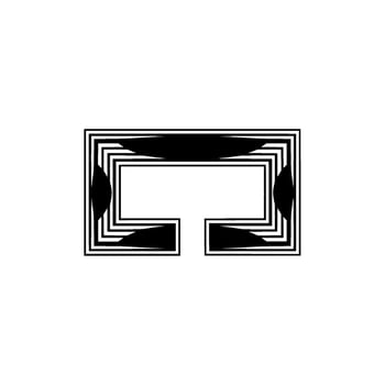 Geometric Abstract Emblem, Minimalist , Modern vector