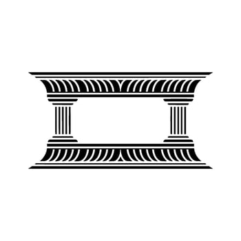 Geometric Frame, Classical Revival, Minimalist vector