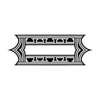 Geometric Frame, Art Deco , Minimalist Ornamentation vector