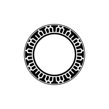 Geometric Ring Frame, Intricate , Minimalist vector