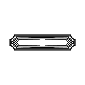 Art Deco Border Element, Elegant, Vintage Style vector