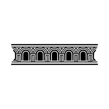 Art Deco Ornament Border, Geometric, Pattern vector