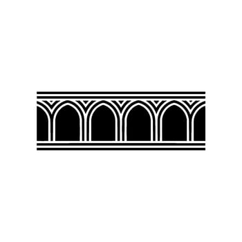 Gothic Arch Border, Elegant, Vintage Motif vector