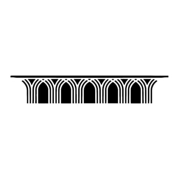 Art Deco Archway, Minimalist , Geometric Ornamentation, Arch vector