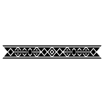 Geometric Tribal Border, Art Deco Style vector