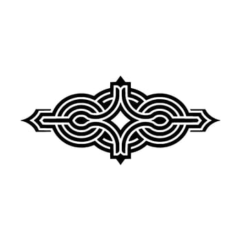 Intricate Celtic Knot Ornament, Vintage vector