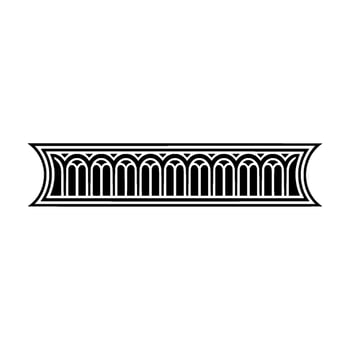 Art Deco Architectural Ornament, Geometric Detail vector