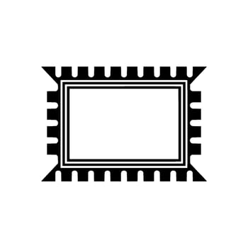 Retro Film Frame, Vintage, Minimalist vector