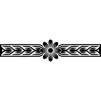 Elegant Floral Border, Vintage Element, Celtic vector