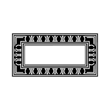 Art Deco Frame, Elegant Ornamentation, Vintage , Minimalist Background vector