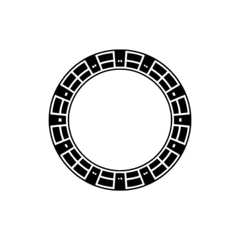Geometric Portal Frame, Minimalist vector